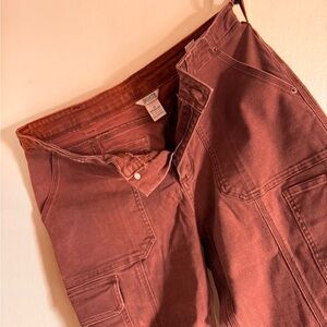 Duluth Trading Co Straight Leg Jeans in Rust